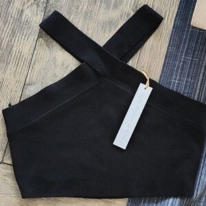 New House of Harlow Black Crop Top Size S